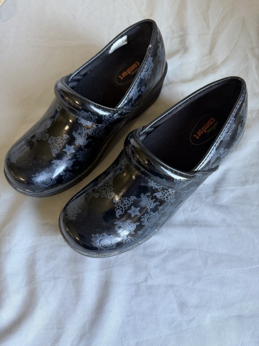 Safe t step women's shoes printed patent leather size 7
